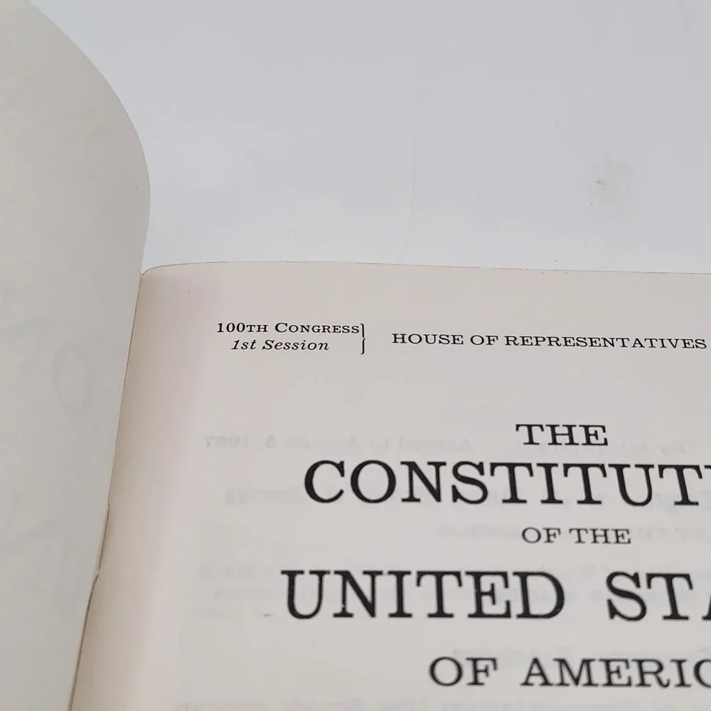 US‎ House of Representatives The Constitution of the USA Booklet 1987 Good